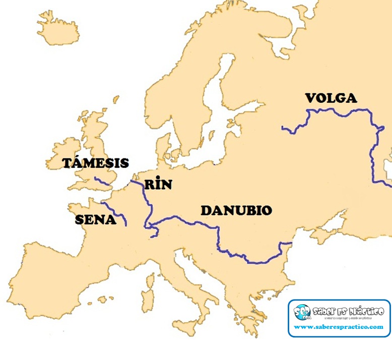 Principales ríos de Europa (con mapa) Saber es práctico
